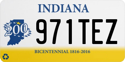 IN license plate 971TEZ