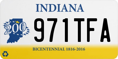 IN license plate 971TFA