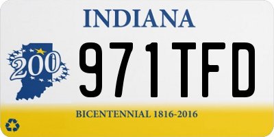 IN license plate 971TFD