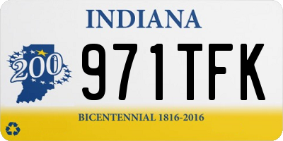 IN license plate 971TFK