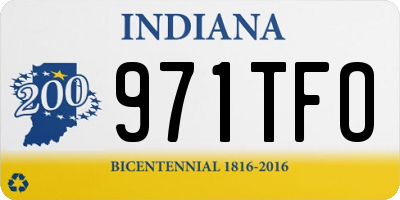 IN license plate 971TFO