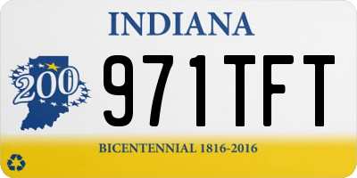 IN license plate 971TFT