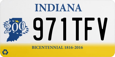 IN license plate 971TFV