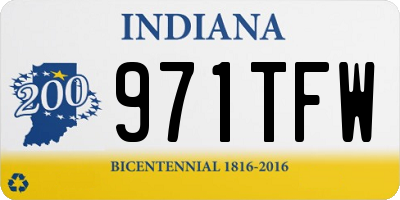 IN license plate 971TFW