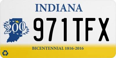 IN license plate 971TFX