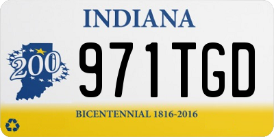 IN license plate 971TGD