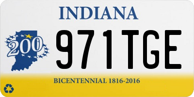 IN license plate 971TGE