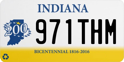 IN license plate 971THM