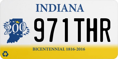 IN license plate 971THR