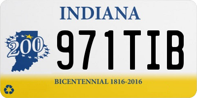 IN license plate 971TIB