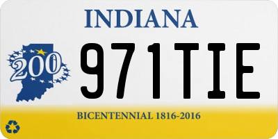 IN license plate 971TIE