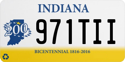 IN license plate 971TII