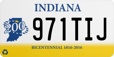 IN license plate 971TIJ