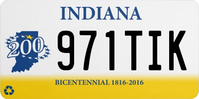 IN license plate 971TIK