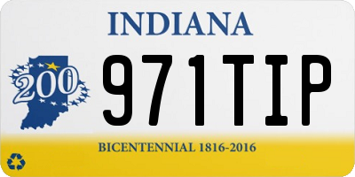 IN license plate 971TIP