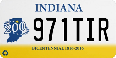 IN license plate 971TIR