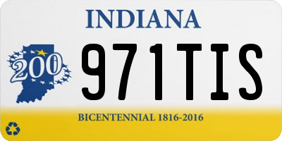 IN license plate 971TIS