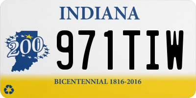 IN license plate 971TIW
