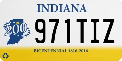 IN license plate 971TIZ
