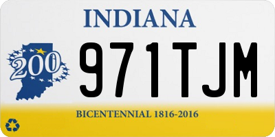 IN license plate 971TJM