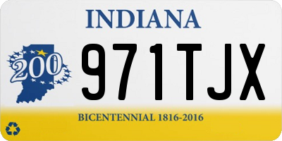 IN license plate 971TJX
