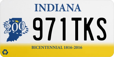 IN license plate 971TKS