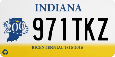 IN license plate 971TKZ