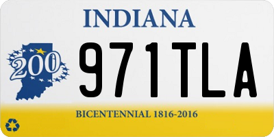 IN license plate 971TLA