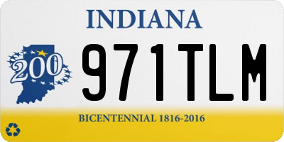 IN license plate 971TLM