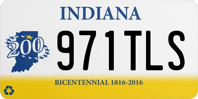 IN license plate 971TLS