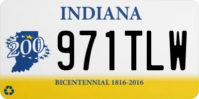 IN license plate 971TLW