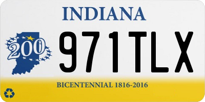 IN license plate 971TLX