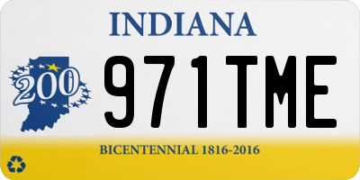 IN license plate 971TME