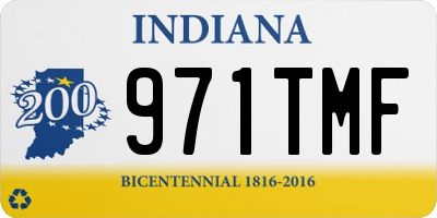 IN license plate 971TMF
