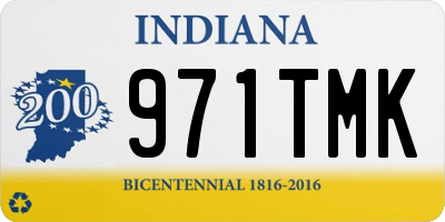 IN license plate 971TMK