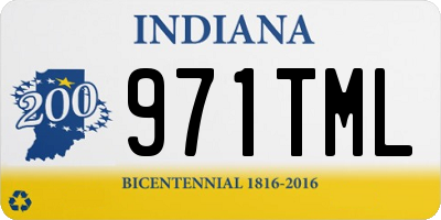 IN license plate 971TML