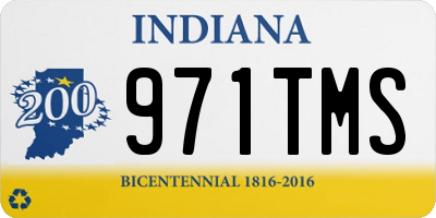 IN license plate 971TMS