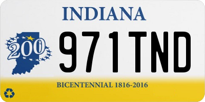 IN license plate 971TND
