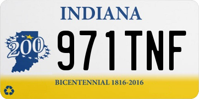 IN license plate 971TNF