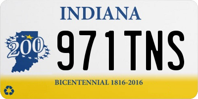 IN license plate 971TNS