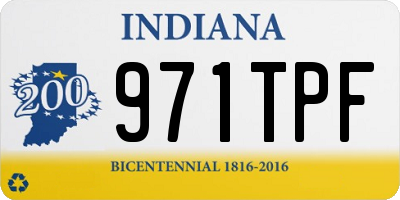 IN license plate 971TPF