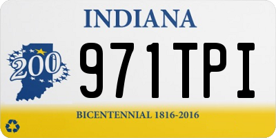 IN license plate 971TPI