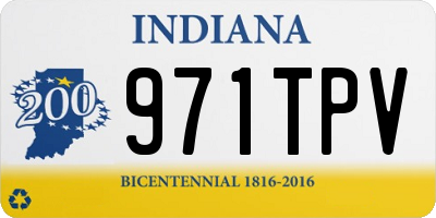 IN license plate 971TPV