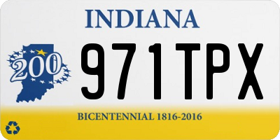 IN license plate 971TPX