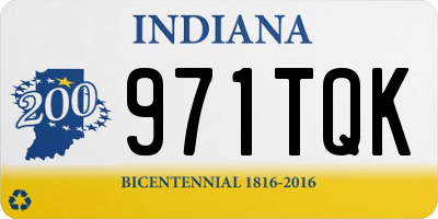 IN license plate 971TQK