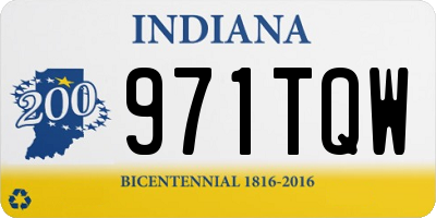 IN license plate 971TQW