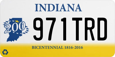 IN license plate 971TRD
