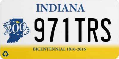 IN license plate 971TRS