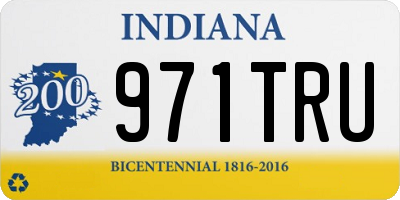 IN license plate 971TRU
