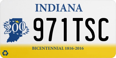 IN license plate 971TSC